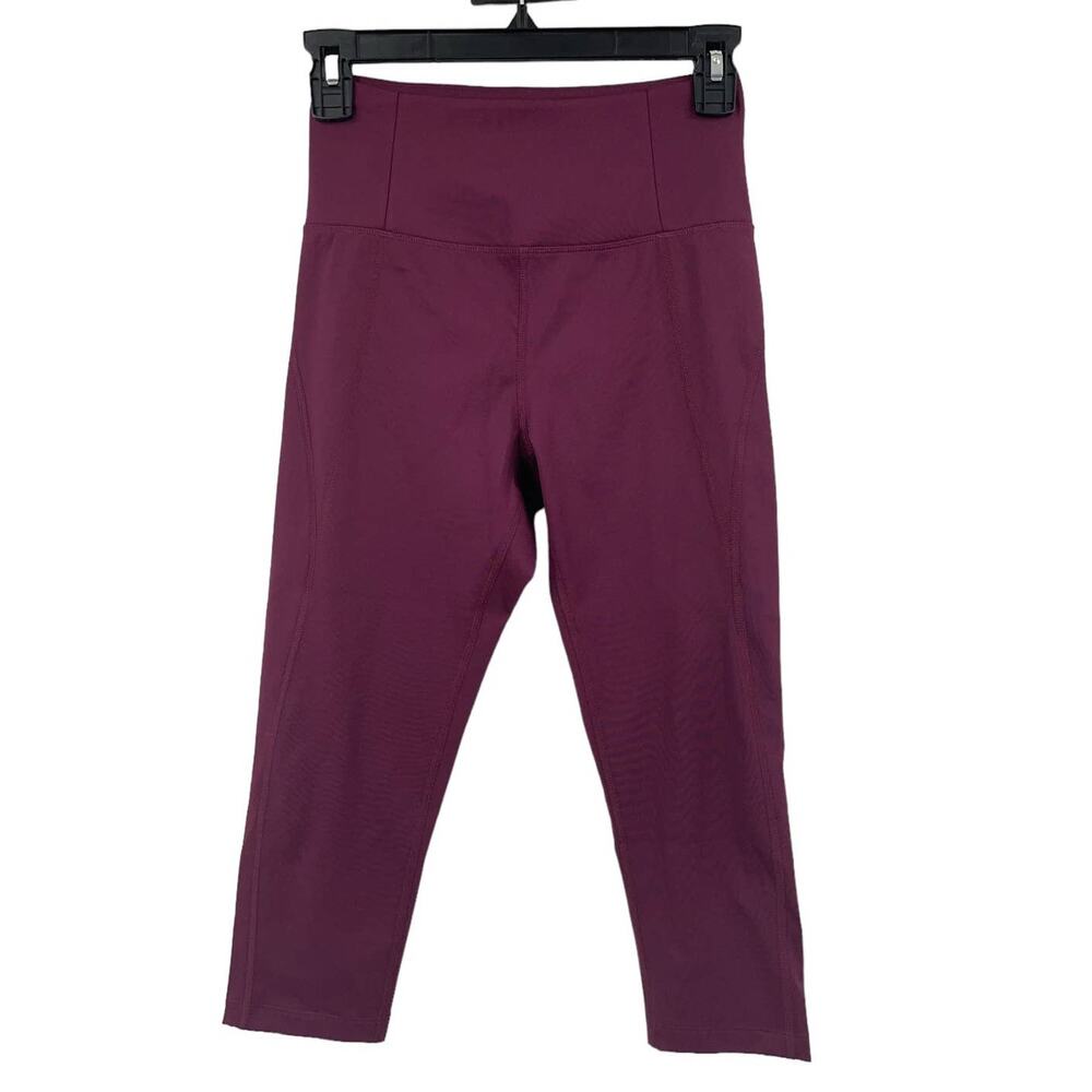 Girlfriend Collective leggings High Waist Capri burgundy size Small S